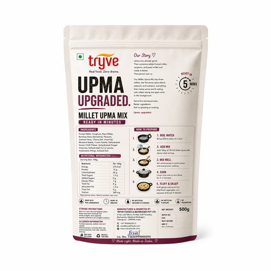 Instant Millet Upma Mix – Healthy Millet Breakfast Mix